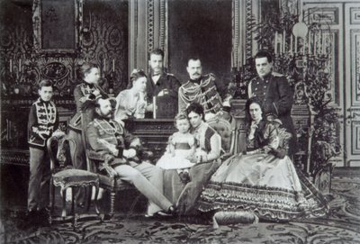 Portrait de famille du tsar Alexandre II de Russie, 1860s - Unbekannt