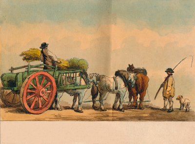 Travailleurs agricoles et charrette, 1797 - Unbekannt