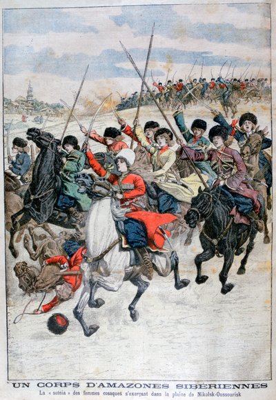 Corps de cavalerie féminine cosaque sibérienne, Guerre russo-japonaise, 1904 - Unbekannt