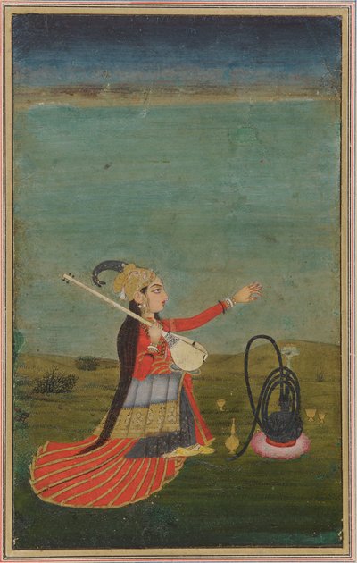 Interprète féminine avec tanpura - Unbekannt