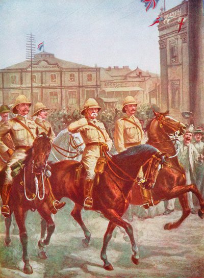 Le maréchal Roberts levant le siège de Kimberley, guerre des Boers, Afrique du Sud, 1900 - Unbekannt