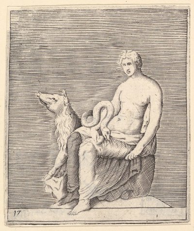 Figure avec cochon et serpent, publié vers 1599-1622 - Unbekannt