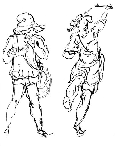 Figures conçues par Inigo Jones pour le masque, 1893 - Unbekannt