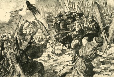 Assaut final des Turcs lors de leur premier siège de Vienne en 1529, 1890 - Unbekannt