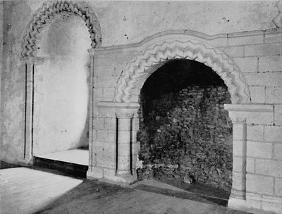 Cheminée dans la salle de banquet, Château Hedingham, Essex 12e siècle, 1927 - Unbekannt