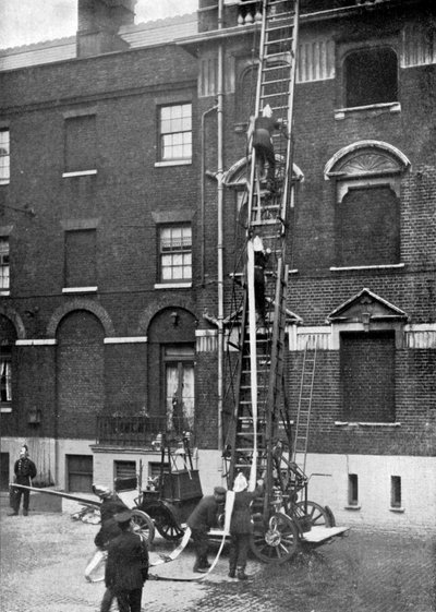 Camion de pompiers, fin du 19ème siècle - Unbekannt