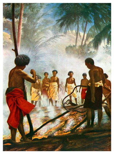 Marche sur le feu aux Fidji, 1920 - Unbekannt