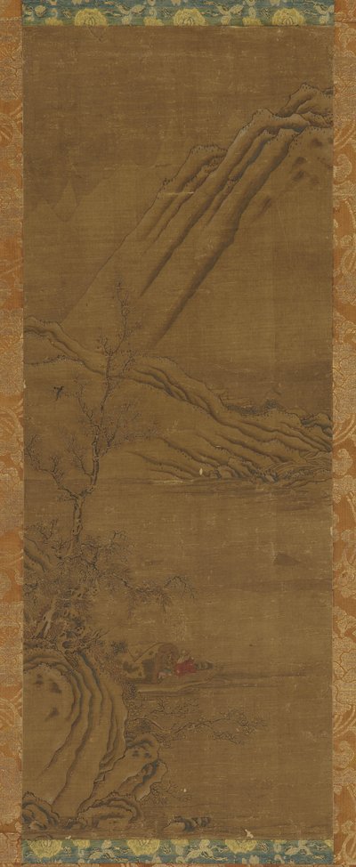 Pêche seul sur la rivière d