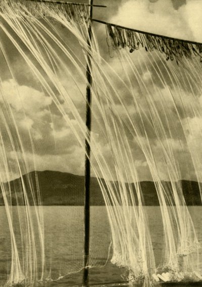 Filets de pêche, Attersee, Haute-Autriche, vers 1935 - Unbekannt