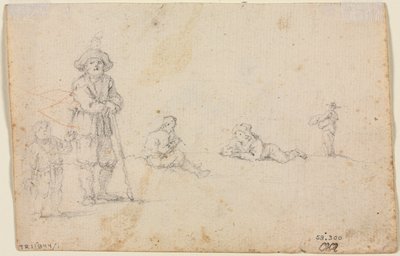 Cinq études de figures, 1600s - Unbekannt