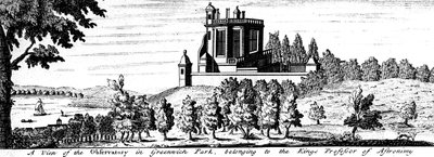 Maison Flamsteed dans le parc de Greenwich, Londres, fin 17e siècle - Unbekannt