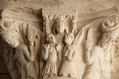 Abbaye de Fleury, chapiteau du porche, Saint-Benoît-sur-Loire - Unbekannt