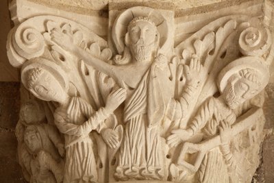 Abbaye de Fleury, chapiteau du porche, Saint-Benoît-sur-Loire - Unbekannt