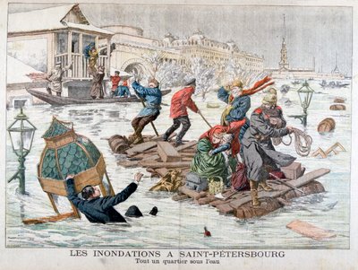 Inondations à Saint-Pétersbourg, Russie, 1903 - Unbekannt