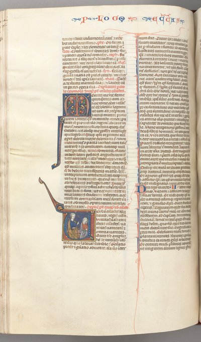 Fol. 247v, Ecclésiaste, initiale historiée V, Salomon enseignant, vers 1275-1300 - Unbekannt