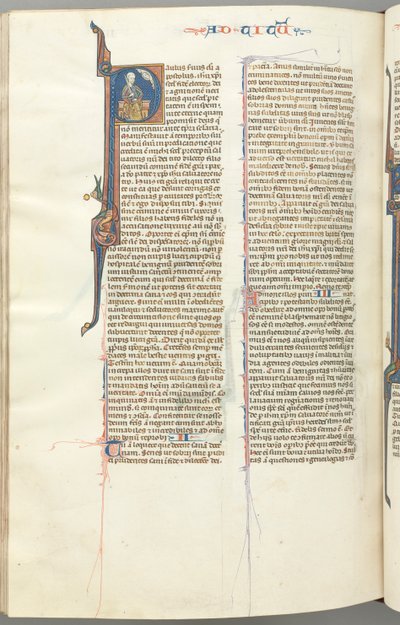 Titus, initiale historiée P, Paul assis avec une épée - Unbekannt