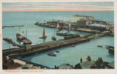 Folkestone. Port et nouvelle jetée, fin du 19e-début du 20e siècle - Unbekannt
