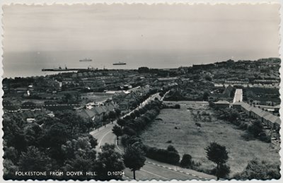 Folkestone depuis Dover Hill, fin 19e-début 20e siècle - Unbekannt