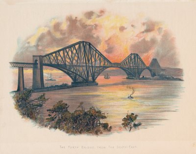 Pont ferroviaire de Forth depuis le sud-est, Écosse - Unbekannt