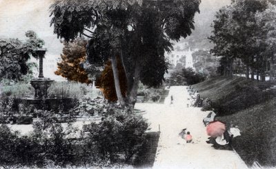 Fontaine dans un jardin public, Hong Kong, 20ème siècle - Unbekannt