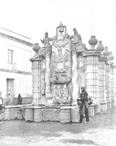 Fontaine des eaux tombantes, Mexico, Mexique, vers 1900 - Unbekannt
