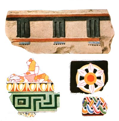 Fragments de décoration de Délos, Grèce, 1928 - Unbekannt
