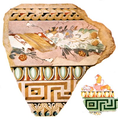 Fragments de décoration de Délos, Grèce, 1928 - Unbekannt
