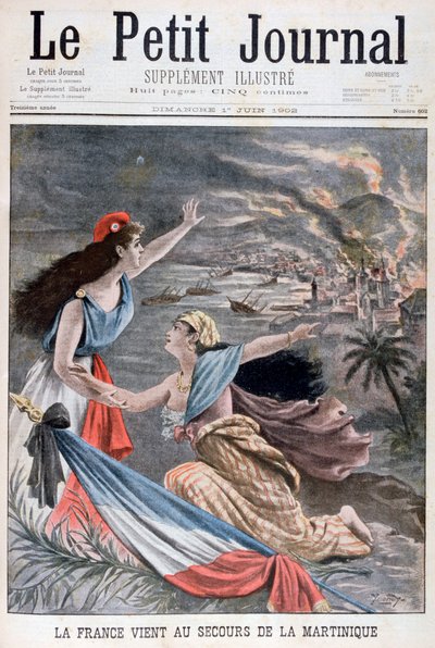 La France assiste la Martinique, 1902 - Unbekannt