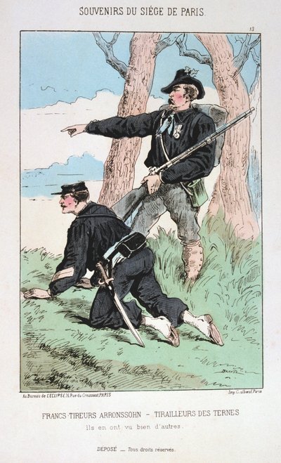 Francs Tireurs Arronssohn - Tirailleurs des Ternes, Siège de Paris, 1870-1871 - Unbekannt