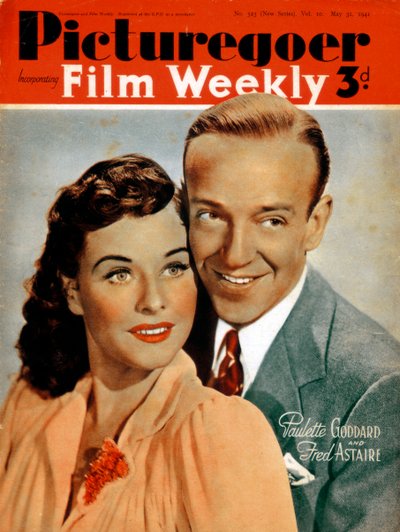Fred Astaire 1899-1987 et Paulette Goddard 1910-1990, acteurs, 1941 - Unbekannt
