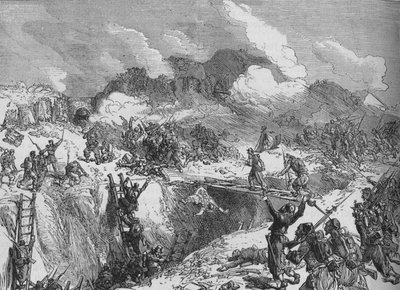 Attaque française sur le Malakhoff, vers 1880 - Unbekannt