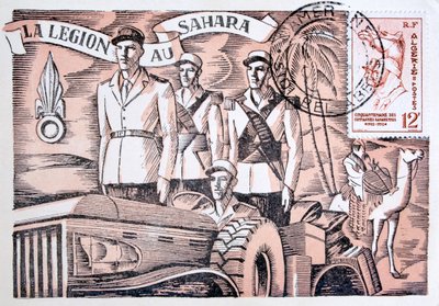 Carte postale de la Légion étrangère française, 1952 - Unbekannt