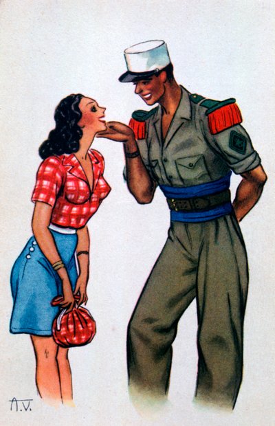 Carte postale de la Légion étrangère française, 20e siècle - Unbekannt