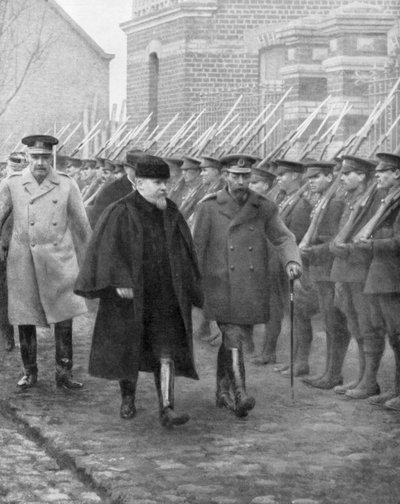 Le président français Raymond Poincaré et le roi George V, décembre 1914 - Unbekannt