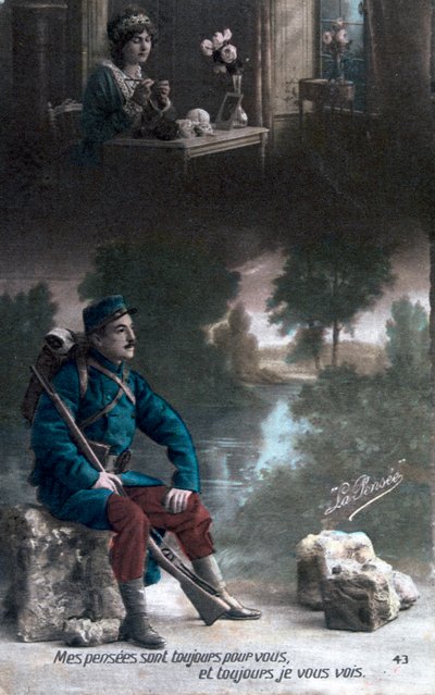 Carte postale française de la Première Guerre mondiale - Unbekannt