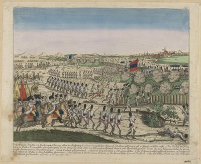 Troupes françaises et russes sur la colline de Zürichberg lors de la première bataille de Zurich, c. 1810 - Unbekannt