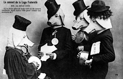 Carte postale anti-maçonnique française, 20e siècle - Unbekannt