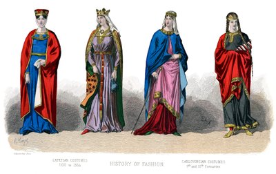 Costume français : Capétien, Carolingien, 1882 - Unbekannt