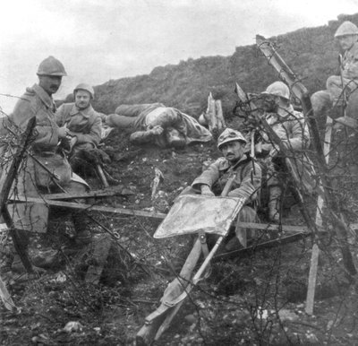 Troupes françaises après la capture de Souchez, Pas-de-Calais, France, 28 octobre 1915 - Unbekannt