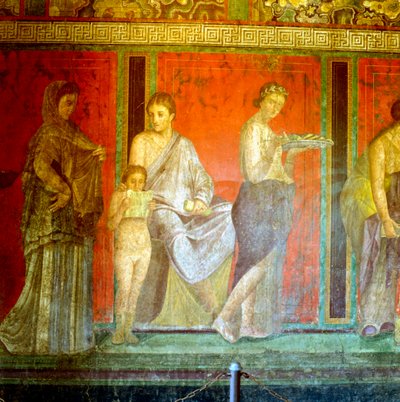 Fresque de la Villa des Mystères, Pompéi, Italie, vers 1er siècle av. J.-C.-1er siècle apr. J.-C. - Unbekannt