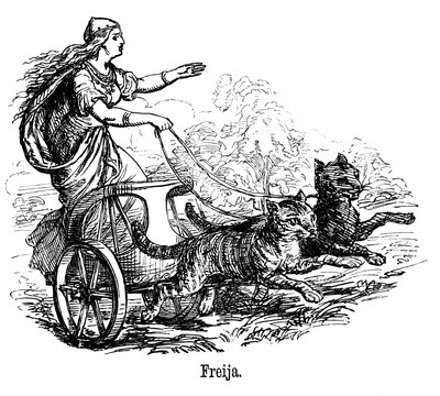 Freya Frigg déesse de l