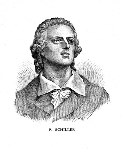 Friedrich Schiller, poète, philosophe, historien et dramaturge allemand, 19ème siècle - Unbekannt