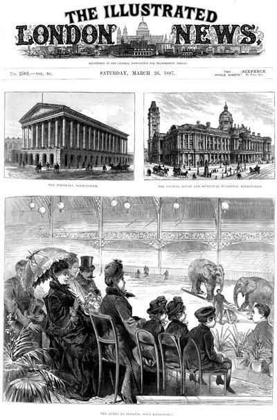 Première page de The Illustrated London News, 1887 - Unbekannt