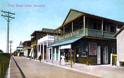 Front Street, Colón, Panama, 1907 - Unbekannt