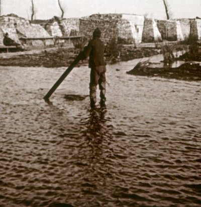 Ligne de front, Ramskapelle, Belgique, c1914-c1918 - Unbekannt