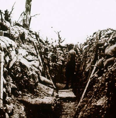 Ligne de front à Bonneuil, France, vers 1914-1918 - Unbekannt