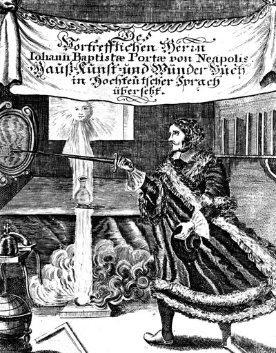 Frontispice de Magia Naturalis par Johannes Baptista della Porta, 1715 - Unbekannt