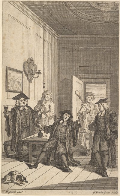 Frontispice de The Humours of Oxford, avril 1730 - Unbekannt