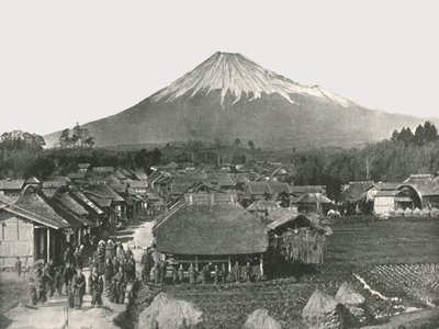Fujiyama, la montagne sacrée, depuis le village de Jedzumi, Japon, 1895 - Unbekannt