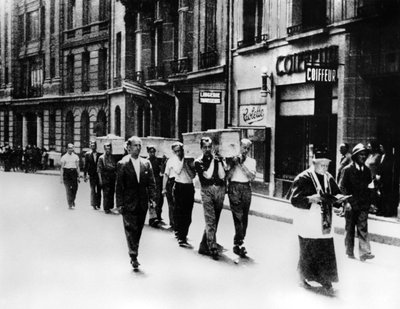Procession funéraire des membres de la Résistance française, Paris, 1944 - Unbekannt